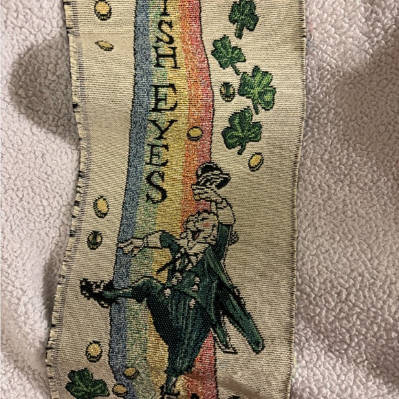 IRISH BANNER 4 LEAF CLOVER RAINBOW LEPRECHAUN DECOR - Picture 2 of 5